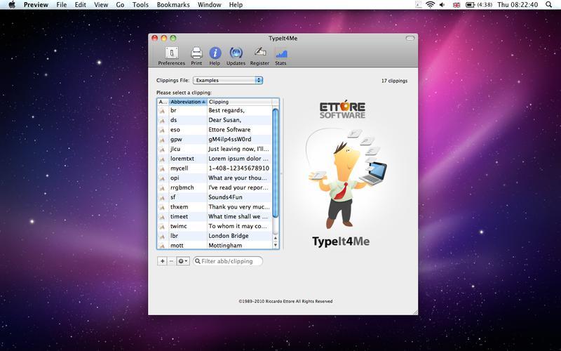 TypeIt4Me Mac版
